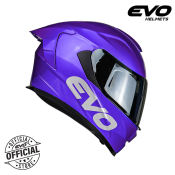 EVO GT-PRO Violet Dual Visor Full Face Helmet (Glossy)