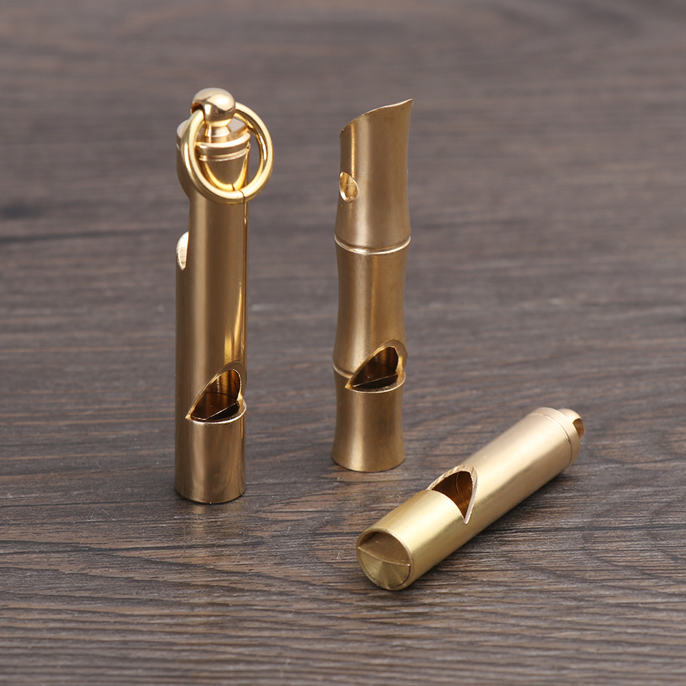 Equipment Kit Survival Emergency Tool Keychain Whistles Brass Metal Whistle