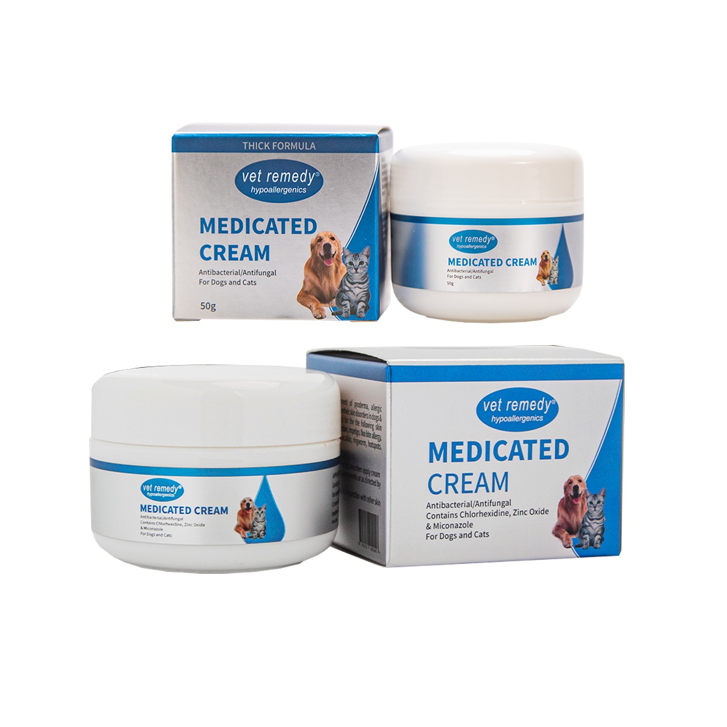 Medicated cream outlet for dogs