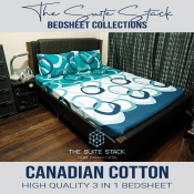 Premium Canadian Cotton Bed Sheet Collection - Geometric Circles