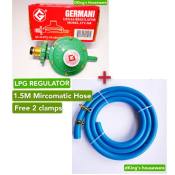 Micromatic LPG Regulator with Free Hose and Clamps