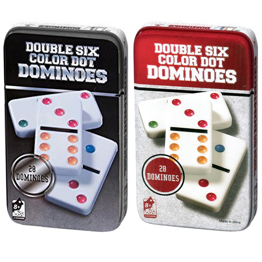 Double 6 Black Dot Dominoes - Professional Size, AreYouGame