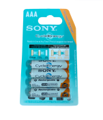 Sony Rechargeable Nickel-Metal AA, AAA Batteries, 4-Pack