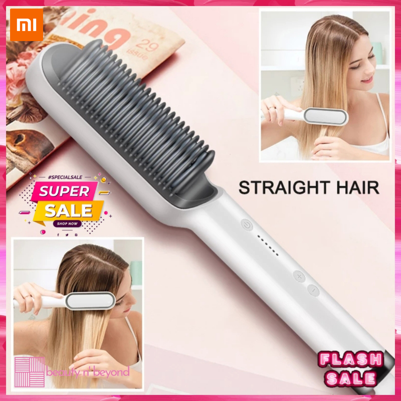 Lazada hair 2024 brush straightener