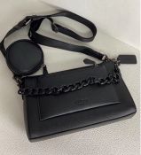Coach Black Crossbody Bag with Detachable Chain Handle - Men's