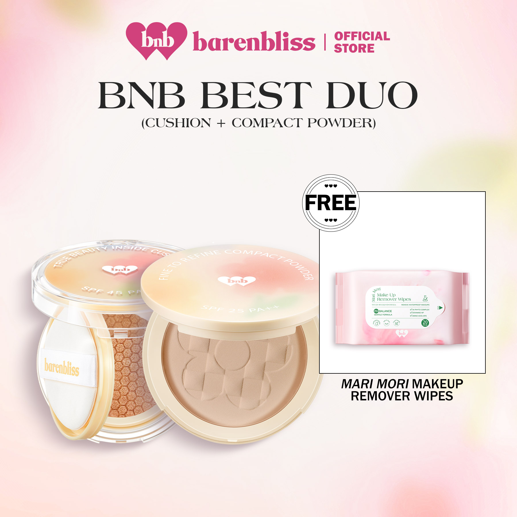 Discount on Barenbliss  shoes - SKU: Barenbliss Bnb Face Duo Bundle | Bloomatte True Beauty Inside Cushion | Oil Control | High Coverage 