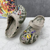 Wood Sole Tie Dye Women's Sandals - Summer Casual