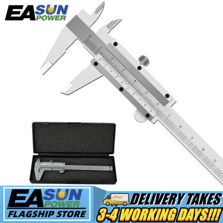 Stainless Steel Vernier Caliper Ruler with Case EASUNPOWER