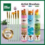 bnesos Paint Brushes Set - Watercolor & Acrylic, 6Pcs/10P