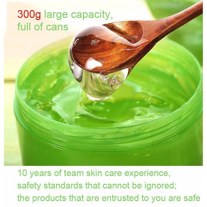 SIMU Aloe Vera Gel 300ml Hydration 98% Lightens acne scars and scars Repair  after sun Sleep mask | Lazada PH