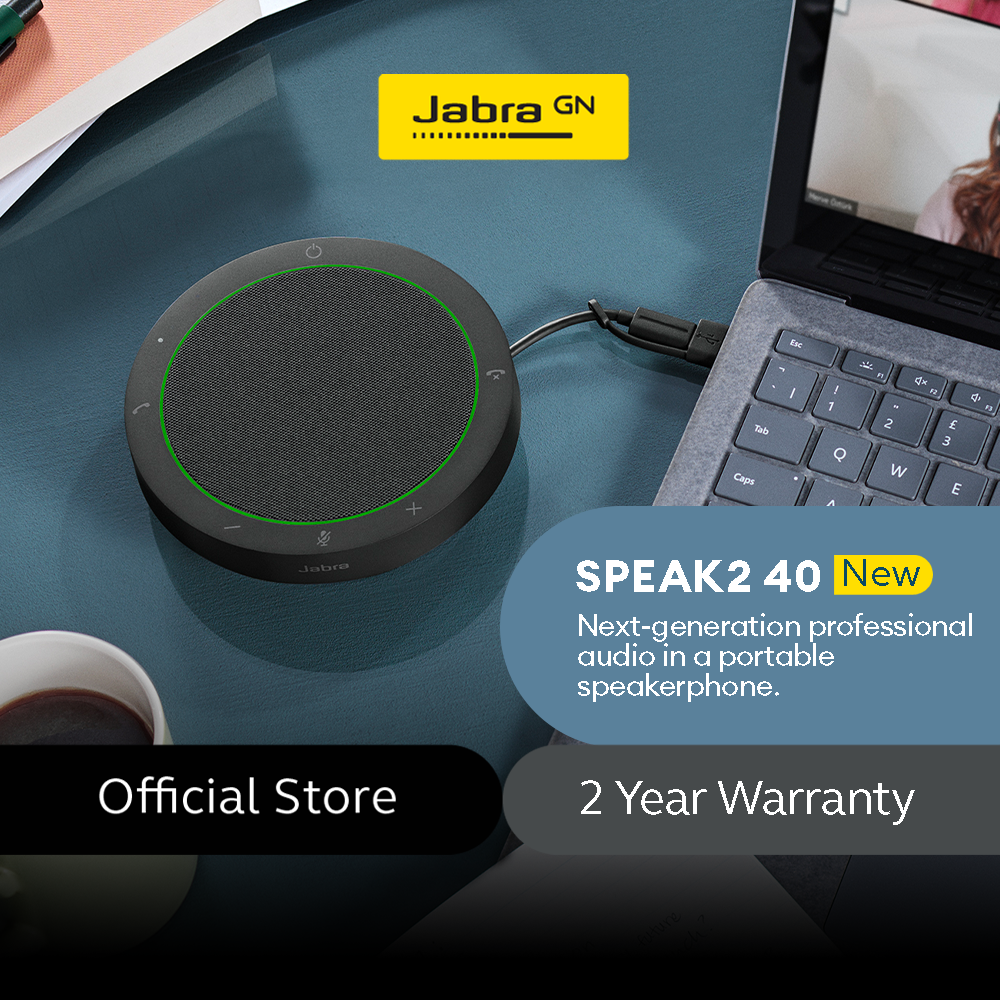 Jabra Speaker 710 Speakerphone - Speak Wireless Bluetooth Speaker UC  Bundle, Wall Charger, USB Dongle - PC Computer, Mac Compatible w/Zoom,  Skype