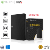 Seagate Expansion Portable Drive 1TB/2TB External HDD, Mac/Windows, USB