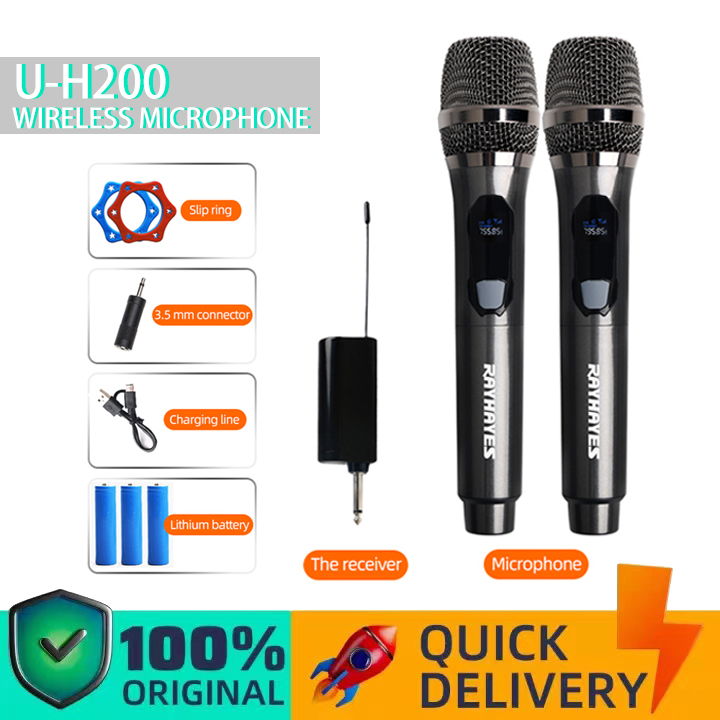 2.4G Wireless Lav Mic System with Real-time Call Wireless Lavalier Lapel Microphone Handed Wireless Transmitter&Receiver for Amplifier Speaker/PC/SmartPhone/DSLR/Teaching/Interview/YouTube/TikTok 