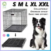 Pet New Land Heavy Duty Foldable Dog Cage with Tray