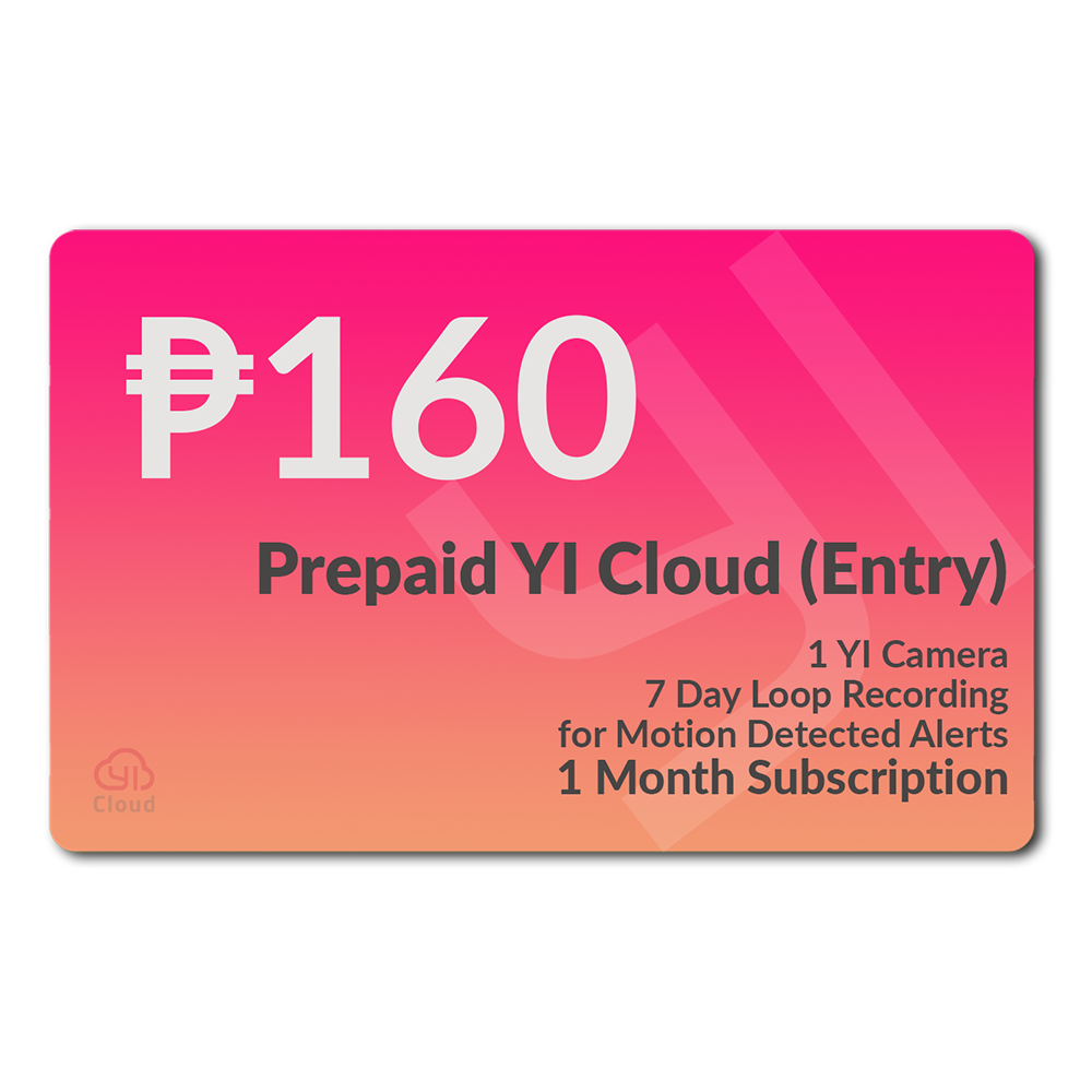 Prepaid Yi Cloud Entry Plan 1 Month Subscription Ip Camera Cctv Home Security Cloud Storage Lazada Ph