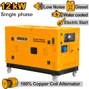 Ingco 12KVA Silent Diesel Generator with Electric Start