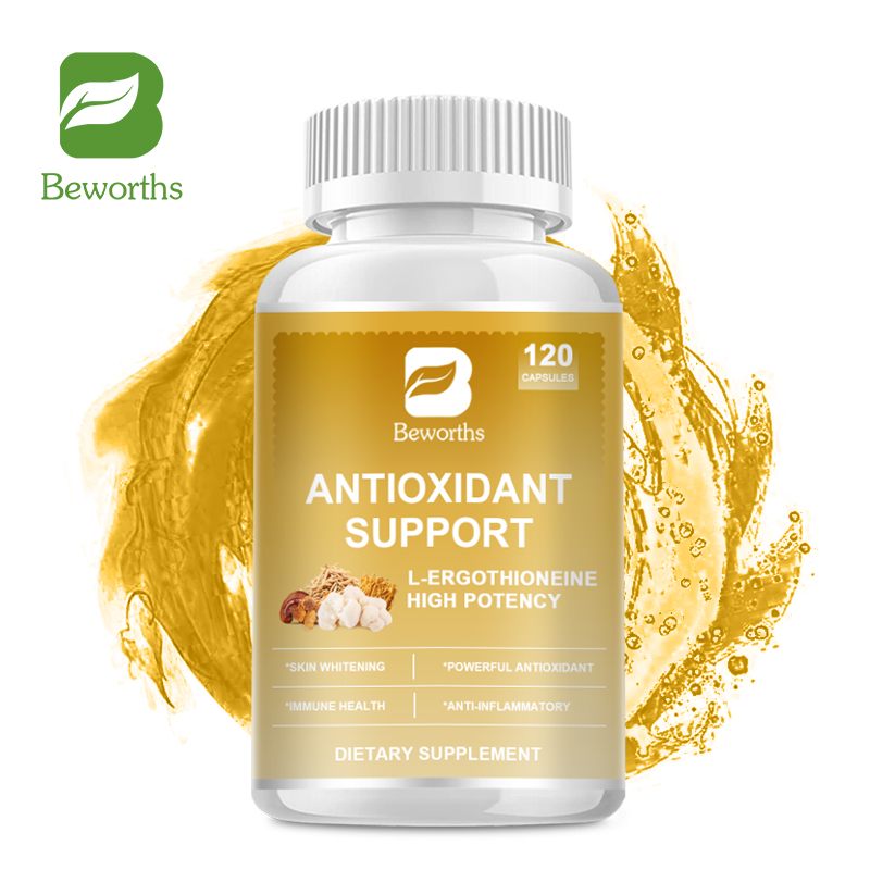  Viên nang hỗ trợ chống oxy hóa BEWORTHS với Glutathione Lions Mane L-Ergothioneine cho chất chống oxy hóa mạnh mẽ làm sáng da chống viêm hỗ trợ miễn dịch 
