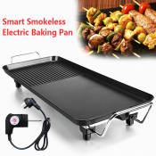 Korean Electric BBQ Grill Pan - Smokeless Indoor Griddle