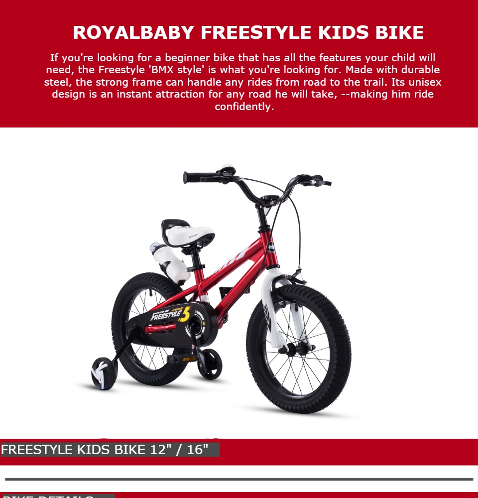 royalbaby freestyle kids bike