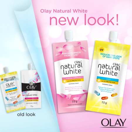 Olay Natural White Whitening Cream in Resealable Sachet 7.5g