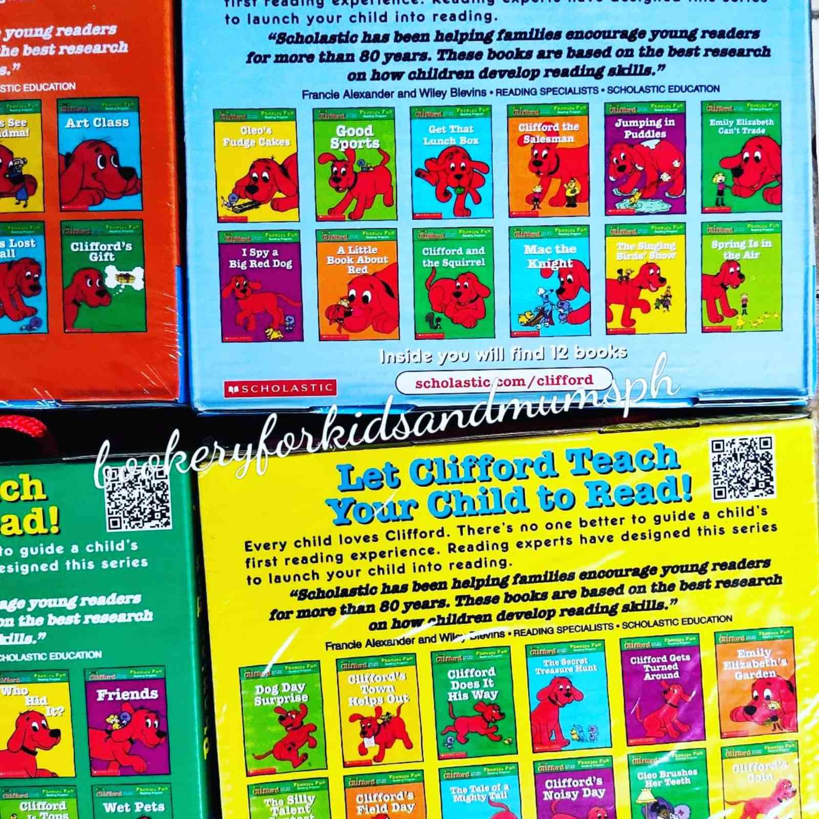 Cliffords Phonics Fun Reading Program (6 boxes / 72 books