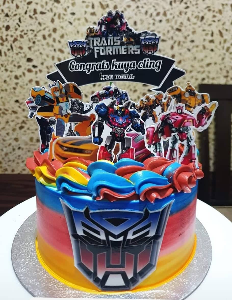 Optimus Prime Head Cake | Transformer Cake | A Decorating Tutorial - YouTube