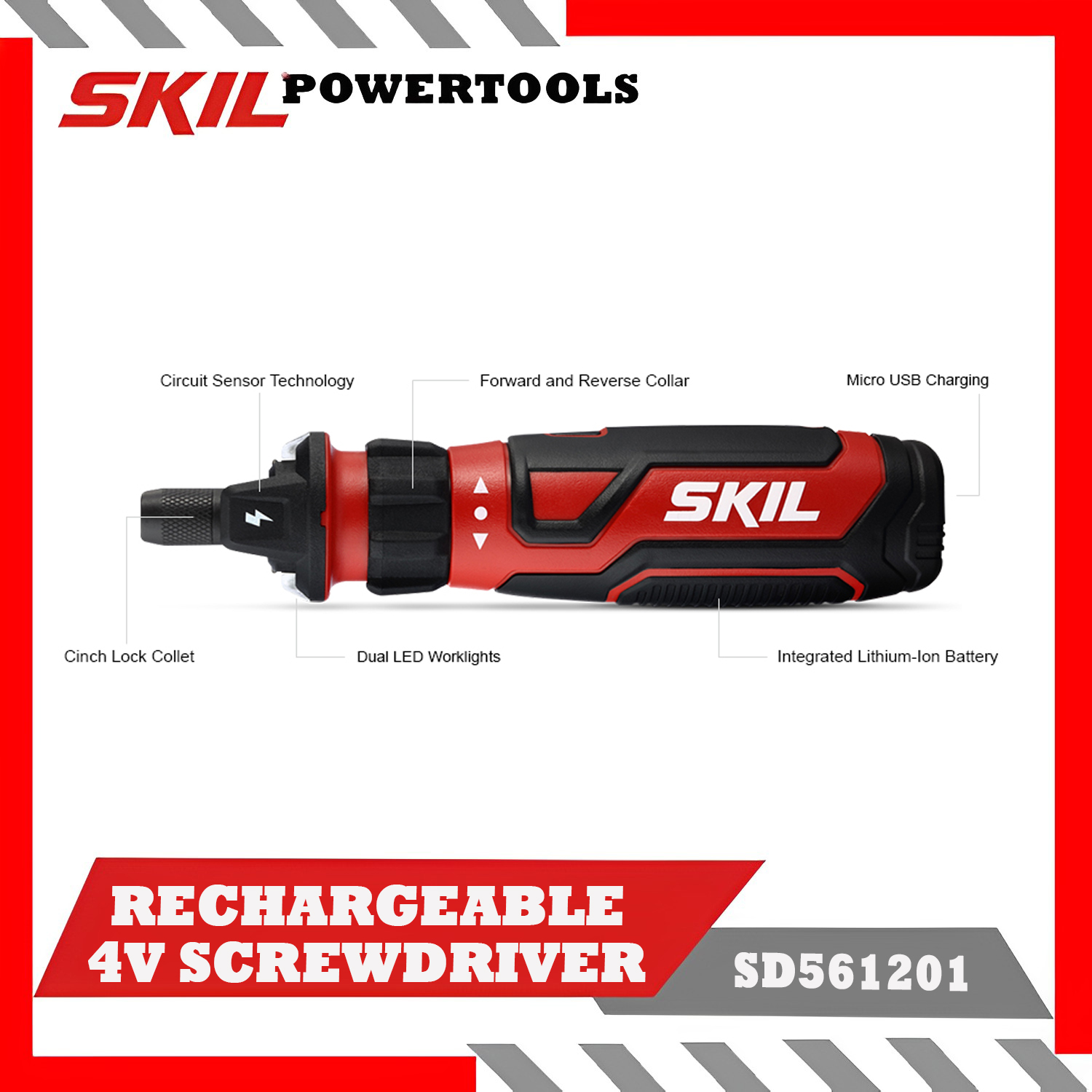 Skil 4v pivot online grip rechargeable cordless screwdriver