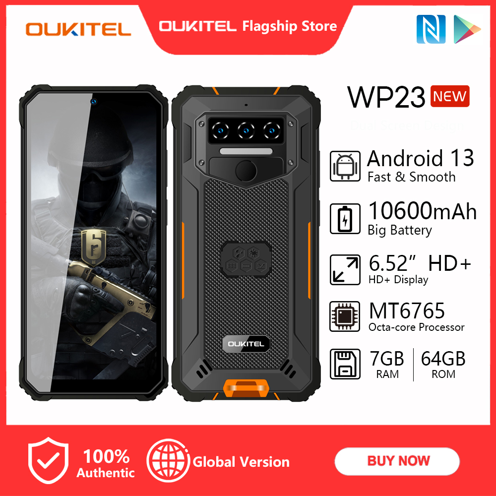 OUKITE WP23 Rugged Mobile Phone with 10600 mAh Battery