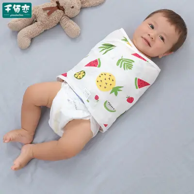 Baby Anti Shock Gauze Sleeping Bag In Summer Thin Newborn Swaddling Baby Scarf Is Used In Spring And Summer (2)
