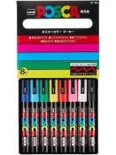 Uni Posca Markers Set of 8 colors  PC5M8C, PC8K8C