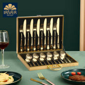Gold/RoseGold Cutlery Set in Gift Box - 