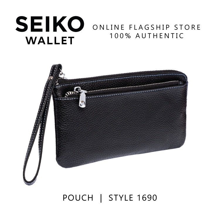 Seiko Wallet Genuine Leather Pouch Purse Bag Original Authentic for Men  Women Black Brown 1690 | Lazada PH