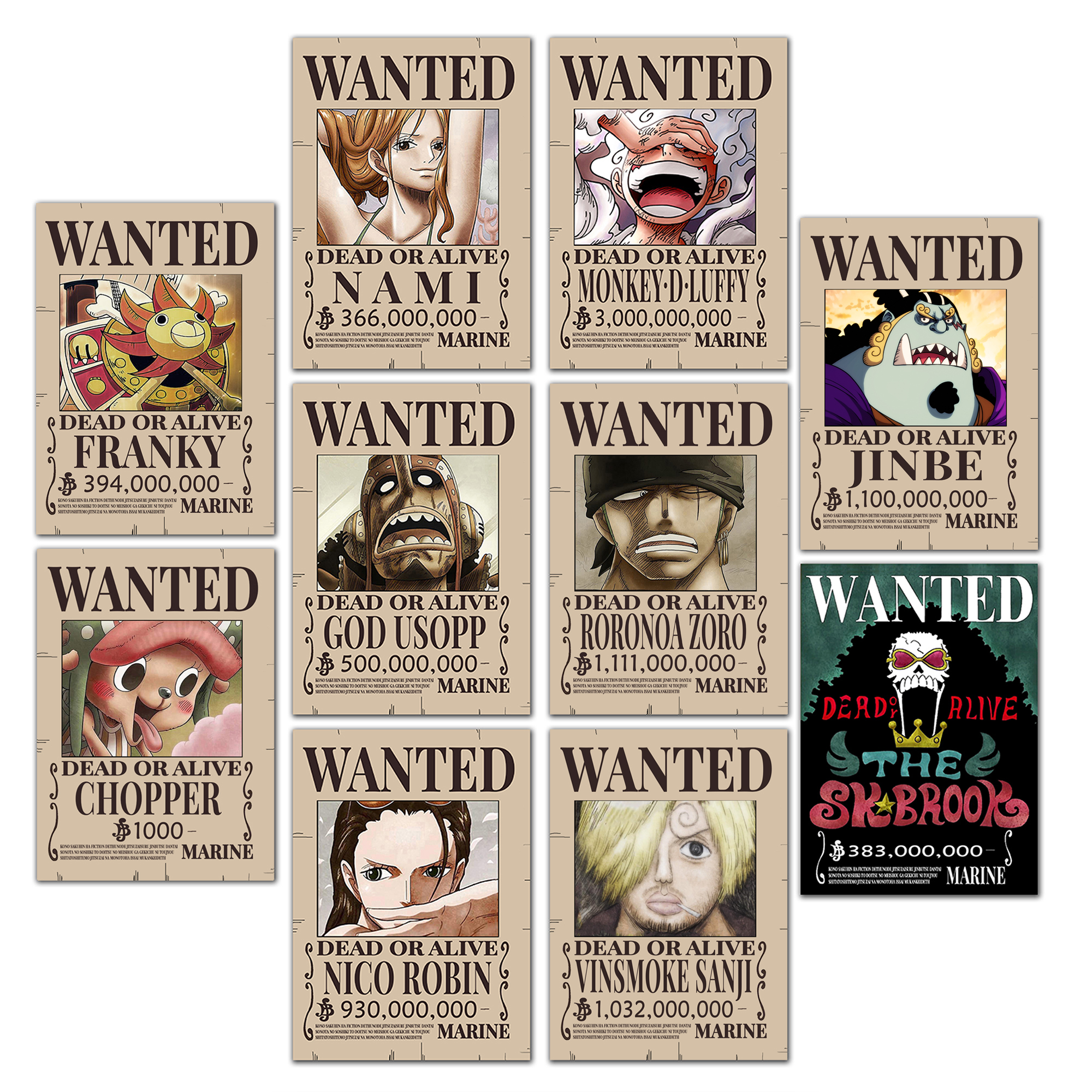 Buy one piece wanted poster online