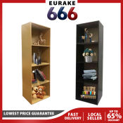Eurake 4-Layer Utility Cabinet Bookcase Modern Storage Cabinet Wooden Display Rack
