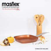 Masflex 28 cm Healthy Aluminum Copper Grill Pan