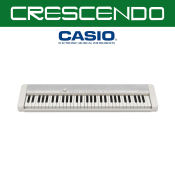 Casio CT-S1 Series 61-Key Casiotone Keyboard (White) with Adapter