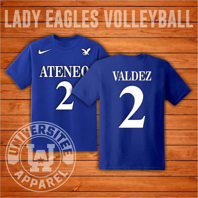 Ateneo Lady Eagles T shirt Ateneo Volleyball Player jersey Shirt Ateneo Valdez Shirt