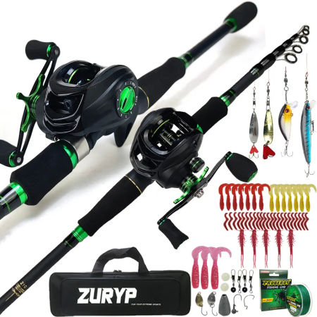 1.8m Telescopic Fishing Rod and Reel Combo Set