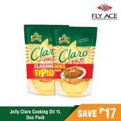 Jolly Claro Cooking Oil 1L Duo Pack - Save P17