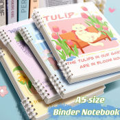 Cute Cat Loose Leaf A5 Notebook Pad Cartoon Binder Ring Book School Student Stationery Supplies