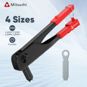 Mitsushi Heavy Duty Rivet Gun with 4 Nozzles, Easy Use