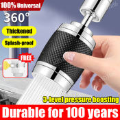 Durable 60-Year Stainless Steel Kitchen Faucet with 3 Modes