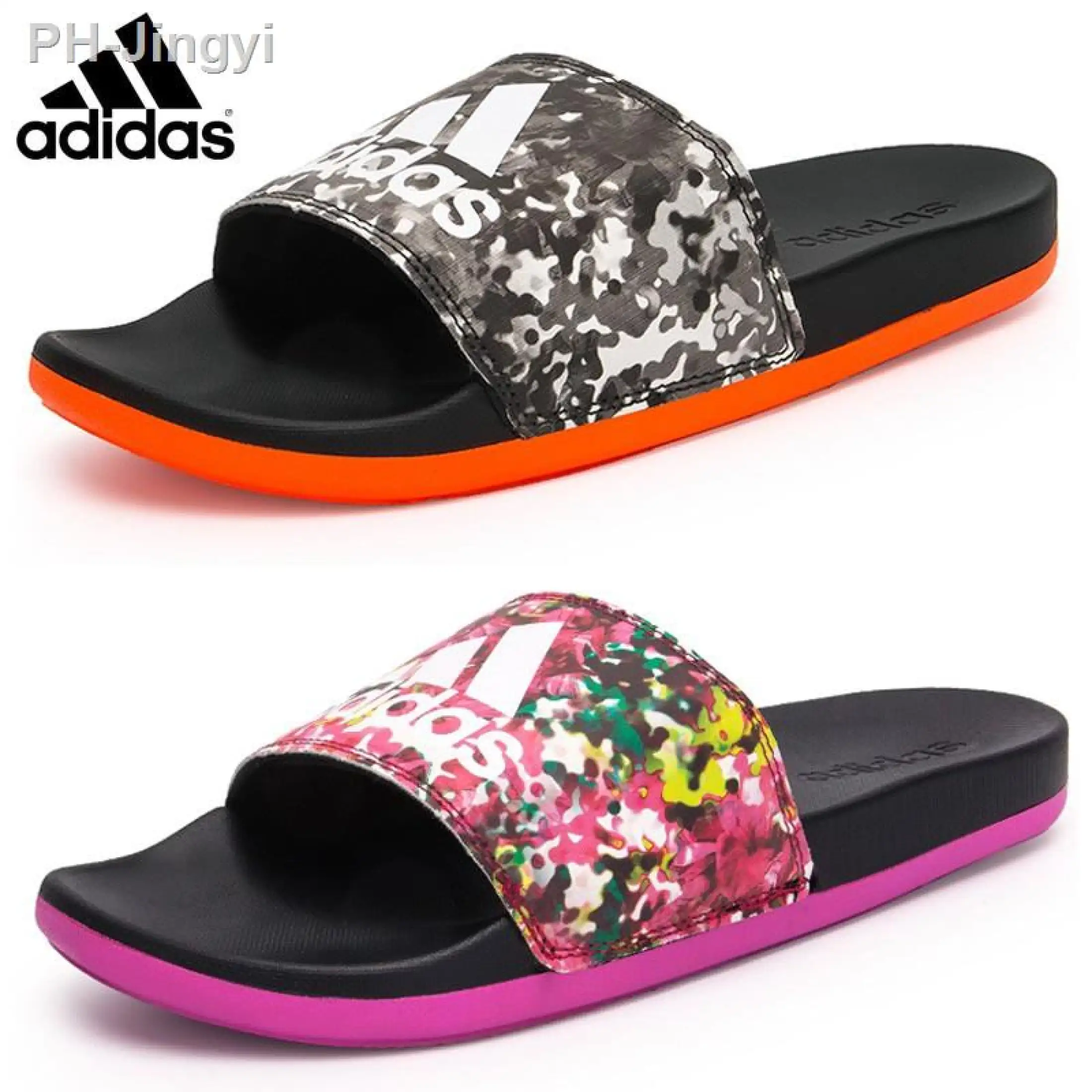 adidas soft flip flops