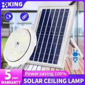 KINGSOLAR LED Solar Ceiling Lights with Remote Control, Modern