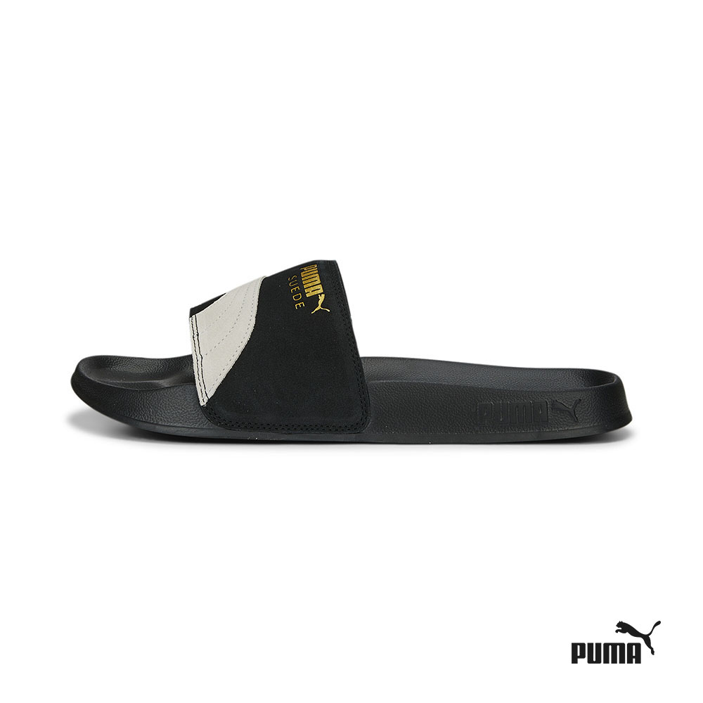 Puma suede black online slides