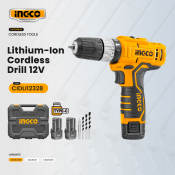 INGCO Cordless Impact Drill 12V with Battery & Charger