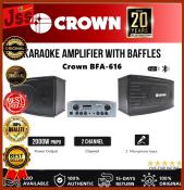 Crown BFA-616 Karaoke Amplifier with Baffles  JSS