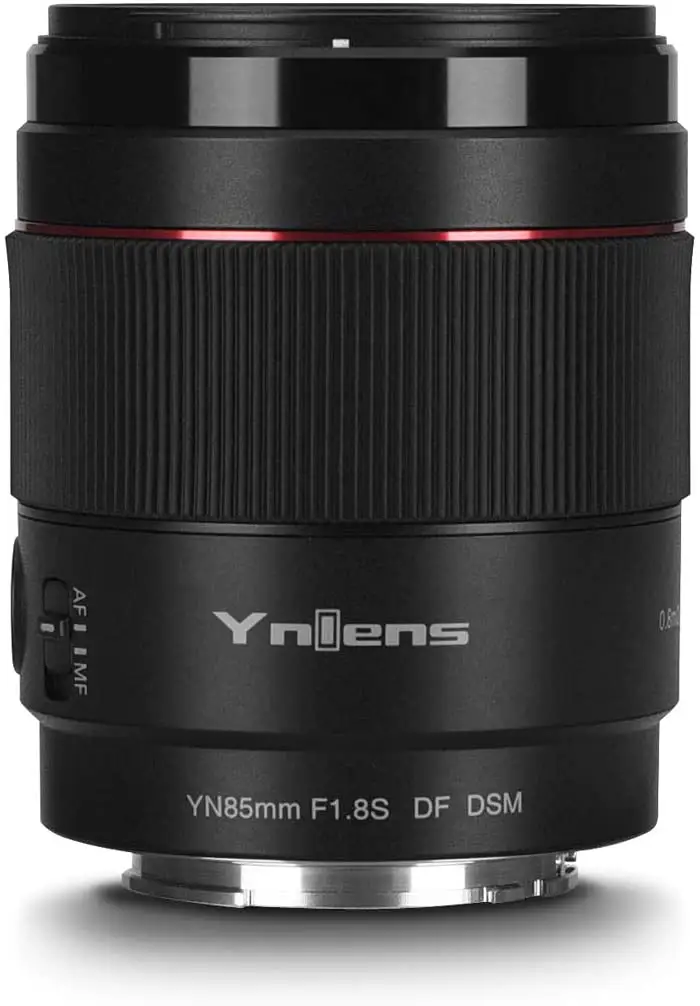  YONGNUO YN50mm F1.8S Lens, 50mm F1.8 Larege Aperture, APS-C  Standard Prime E-Mount, Auto Manual Focus AF MF USB for Sony Cameras Black  : Electronics