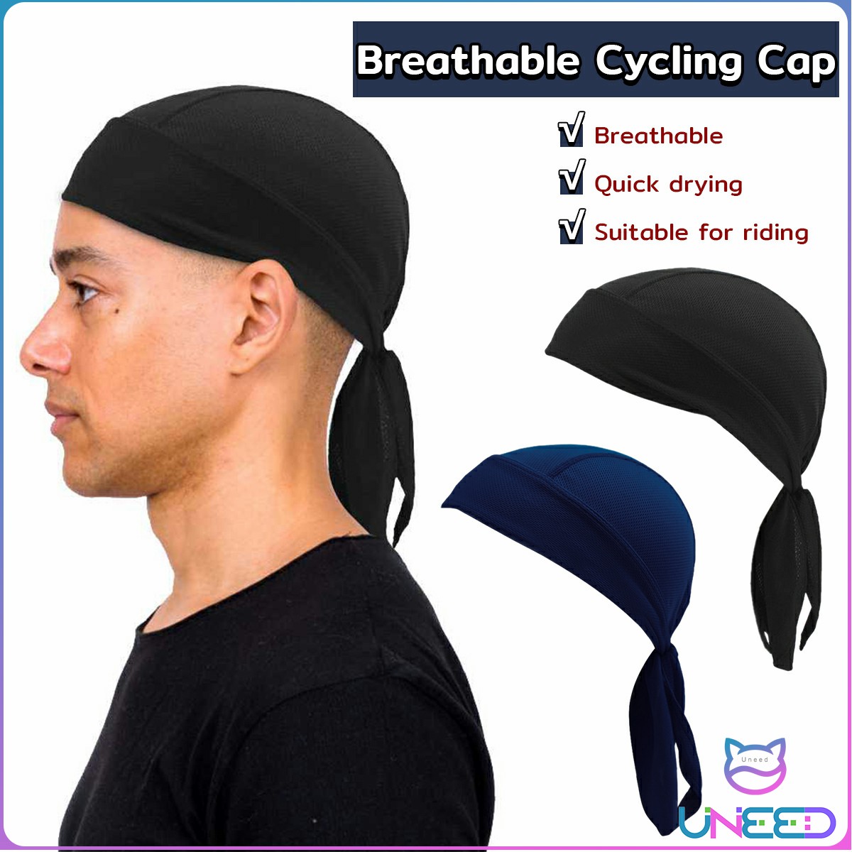 Need Breathable Sports Bandana Headwear Quick Drying Cycling Cap Pirate Hat