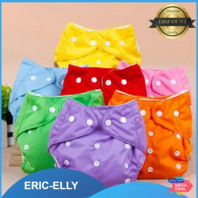 ERICELLY Fashion Reusable Baby Infant Nappy Cloth Diapers Soft Cover Washable Adjustable (6)